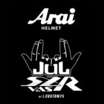 Sticker Arai Jul Blanc