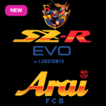 Sticker Arai Barça SZR EVO