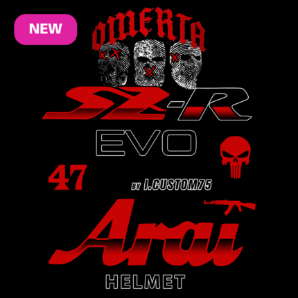 Sticker Arai Omerta 47 SZR EVO