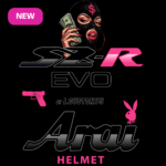 Sticker Arai Playboy SZR Evo