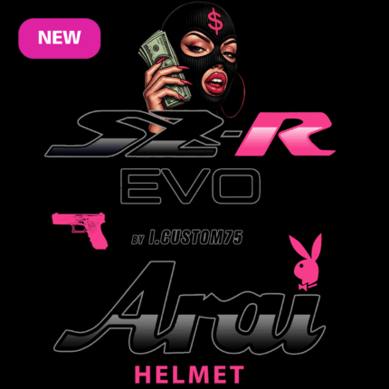 Sticker Arai Playboy SZR Evo