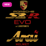 Sticker Arai Porsche SZR EVO
