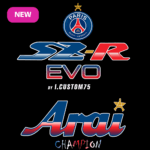 Sticker Arai PSG (Champion) SZR EVO