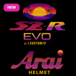 Sticker Arai Retrowave SZR EVO