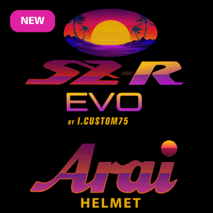 Sticker Arai Retrowave SZR EVO