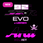 Stickers Arai EVO 92i Rose