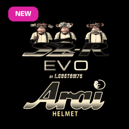 Sticker Arai 3 Singes Beige SZR EVO