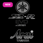Sticker Arai Yamaha Gris SZR EVO